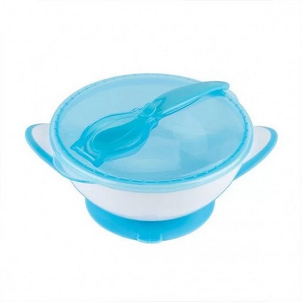 Продукт Babyono - Купа с капак и лъжичка  - 0 - BG Hlapeta